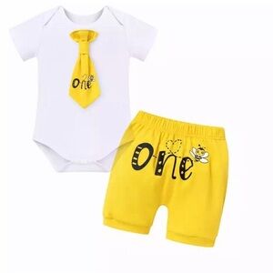Bee 1st Birthday Outfit Honey Bee baby boy cake smash costume